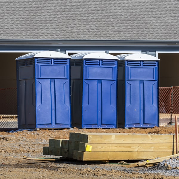 is there a specific order in which to place multiple portable toilets in Spafford NY